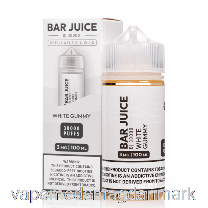 Vape Med Smag Hvid Gummi - Bar Juice - 100ml 6mg